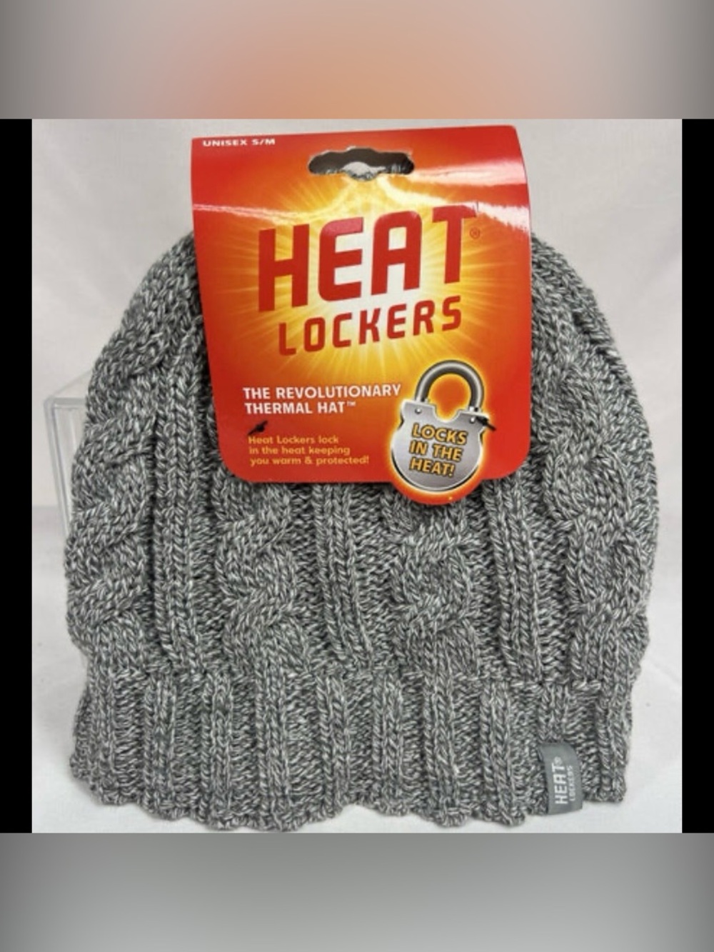 Gray HEAT LOCKERS Beanie